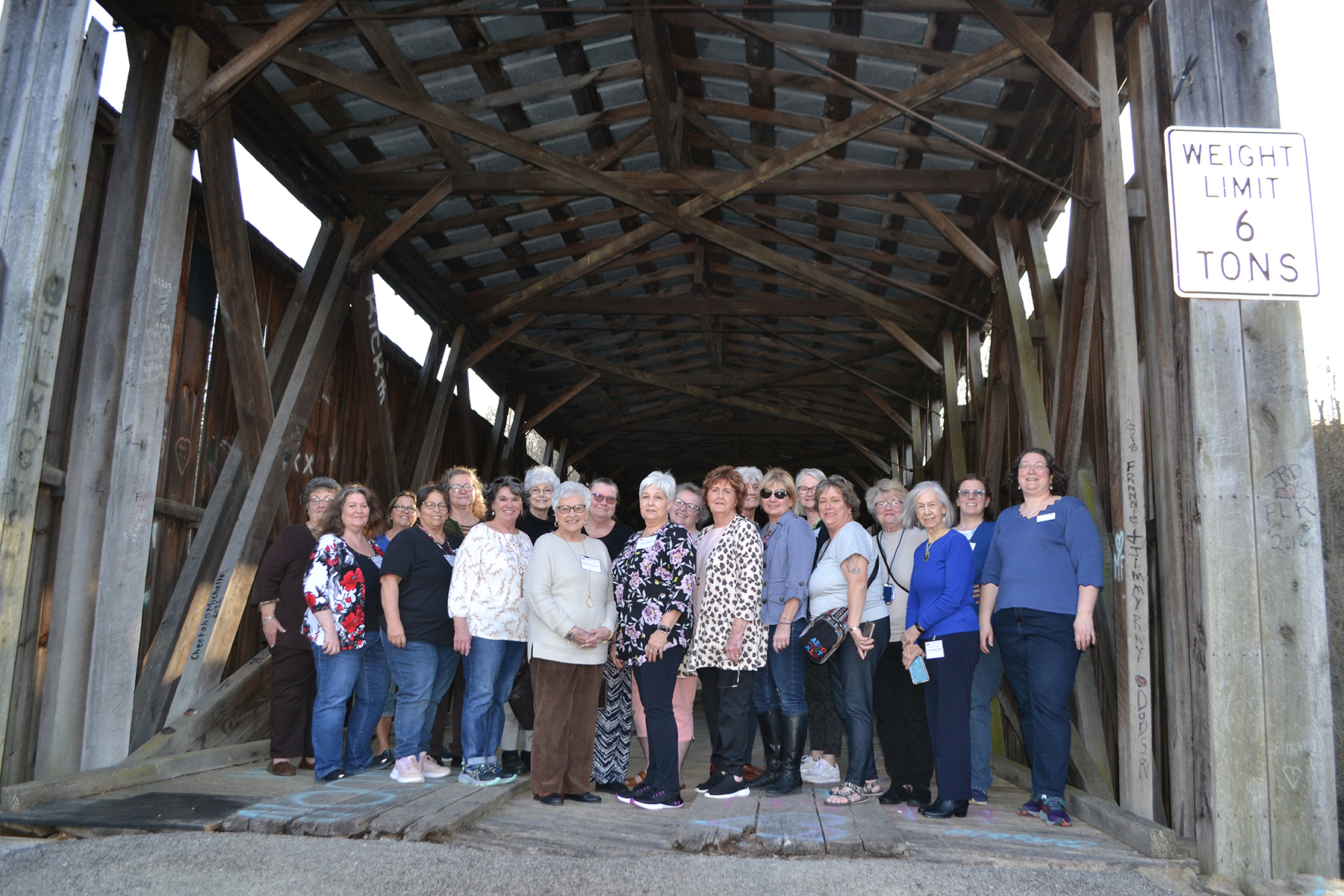 On March 1, the group visited the Johnson Creek Covered Bridge in Robertson County.