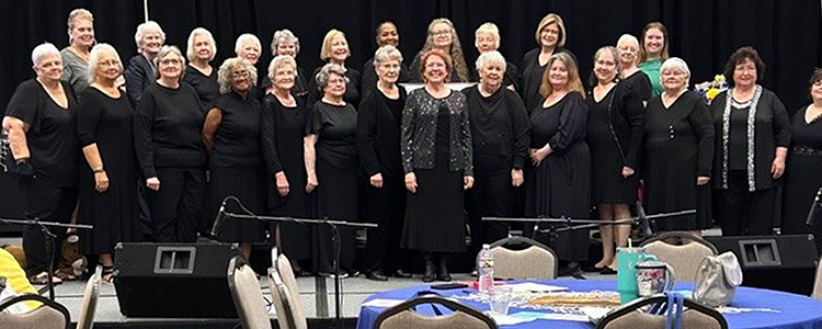 Photo by Wendy Hood During the May 7 general session, the KEHA Choir performed six songs. The choir includes KEHA members from 25 counties and is under the direction of Wendy Hood, Mercer County KEHA member. 